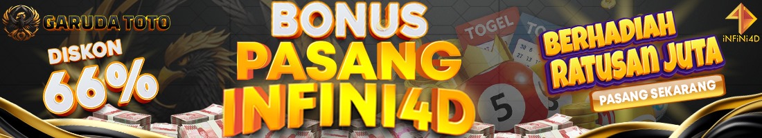 Bonus Diskon Infini4d 66% - Garudatoto